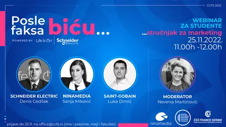 Učešće na CCFS vebinaru „Posle faksa biću stručnjak za marketing“
