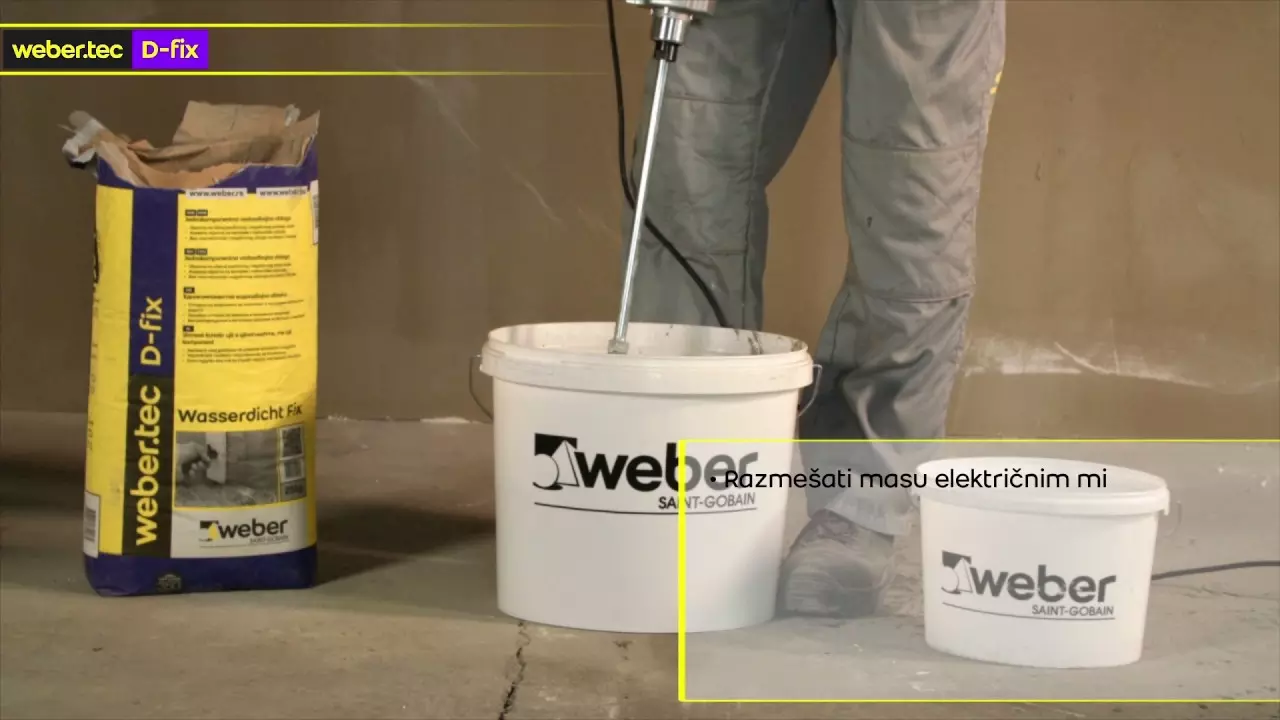 Hidroizolacija webertec D-fix - upustvo za upotrebu thumbnail